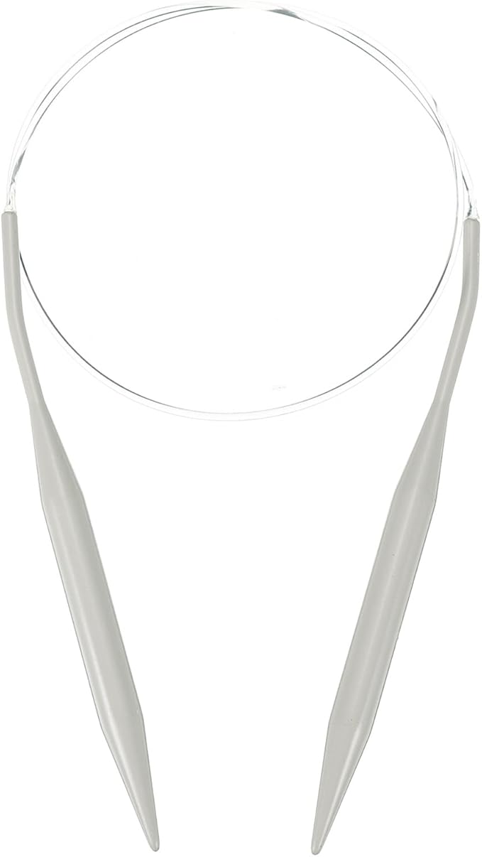 uxcell Aluminum Circular Knitting Needle US Size 32 Inch (80cm) Length Size US 15 (10mm) Round Knitting Needle for Handmade Projects DIY Knitting