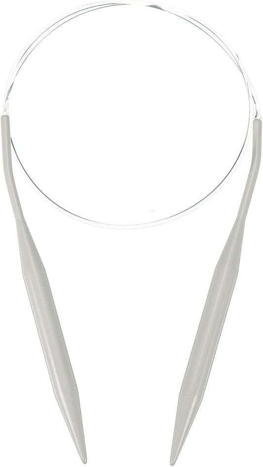 uxcell Aluminum Circular Knitting Needle US Size 32 Inch (80cm) Length Size US 15 (10mm) Round Knitting Needle for Handmade Projects DIY Knitting