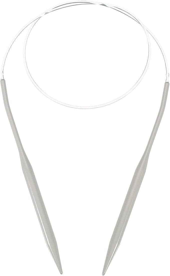 uxcell Aluminum Circular Knitting Needle US Size 32 Inch (80cm) Length Size US 11 (8mm) Round Knitting Needle for Handmade Projects DIY Knitting