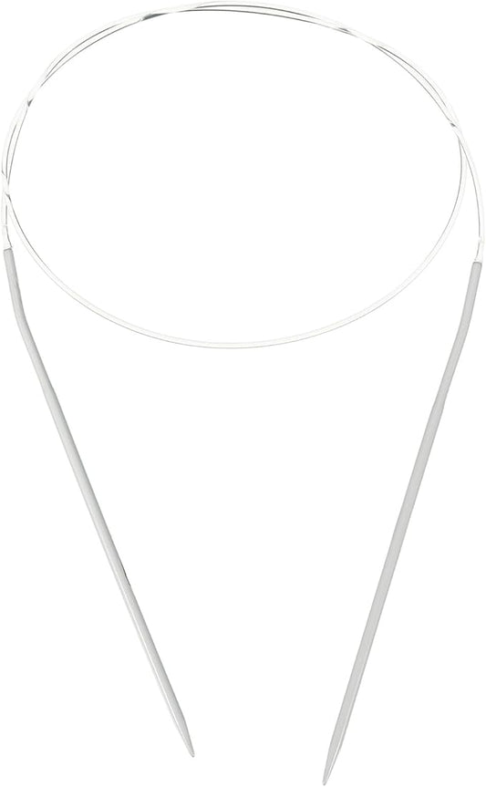 uxcell Aluminum Circular Knitting Needle US Size 32 Inch (80cm) Length Size US 2.5 (3mm) Round Knitting Needle for Handmade Projects DIY Knitting