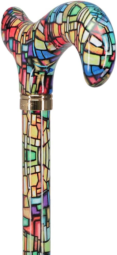 Royal RC Canes Walking Sticks for Men and Women - Stylish Designer Fashionable Adjustable Derby Canes - Lightweight Aluminum Cool Walking Sticks with HD Patterns