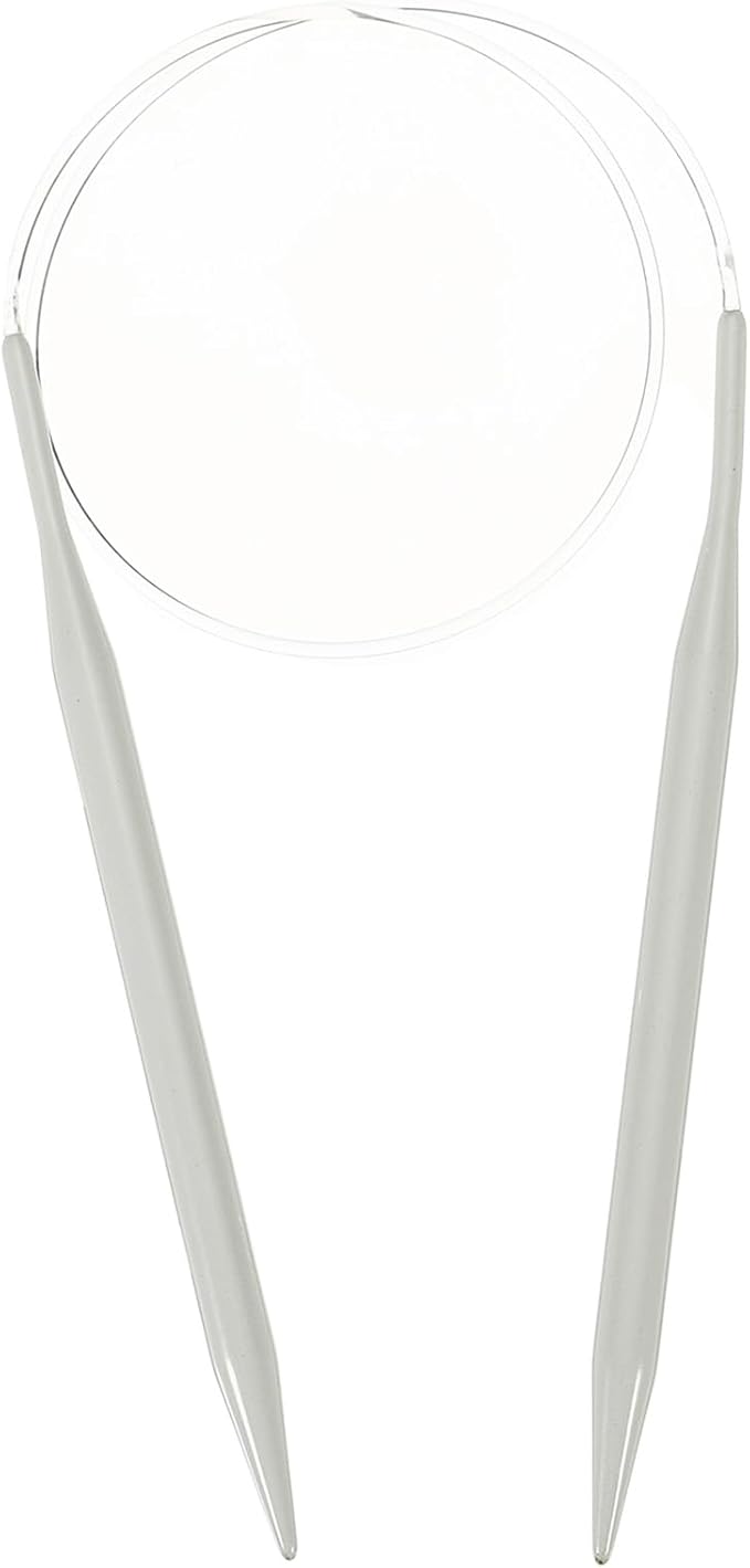 uxcell Aluminum Circular Knitting Needle US Size 24 Inch (60cm) Length Size US 10.75 (7mm) Round Knitting Needle for Handmade Projects DIY Knitting