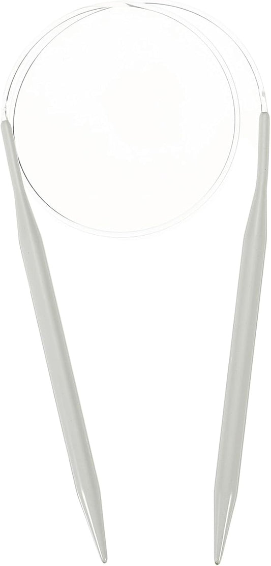 uxcell Aluminum Circular Knitting Needle US Size 24 Inch (60cm) Length Size US 10.75 (7mm) Round Knitting Needle for Handmade Projects DIY Knitting