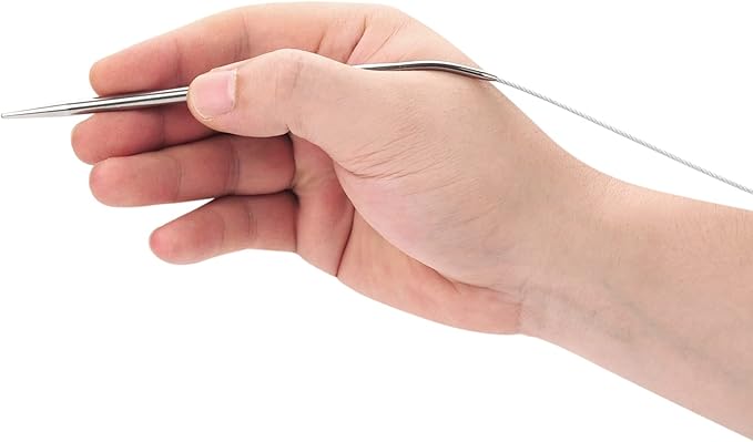 Circular Knitting Needles Set 24 Inch, Round Metal Knitting Needles with Magic Loop, 11 Pack 1.5-5mm Stainless Steel Circle Knitting Needles for Beginners Knitting Socks, Blankets, Sweaters, Hats