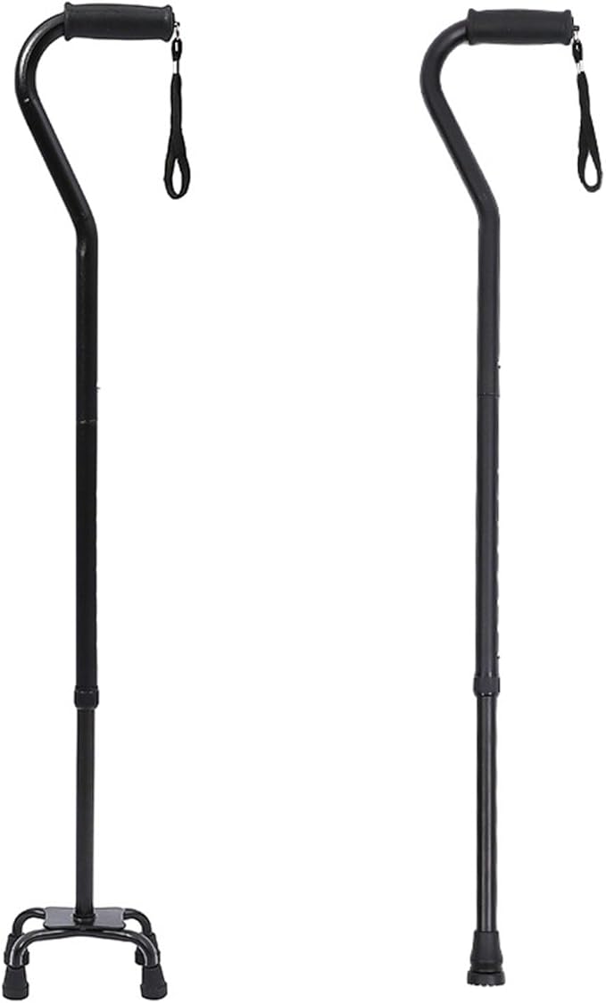 Adjustable Walking Cane for Hiking Travel and Daily Use Detachable with Base