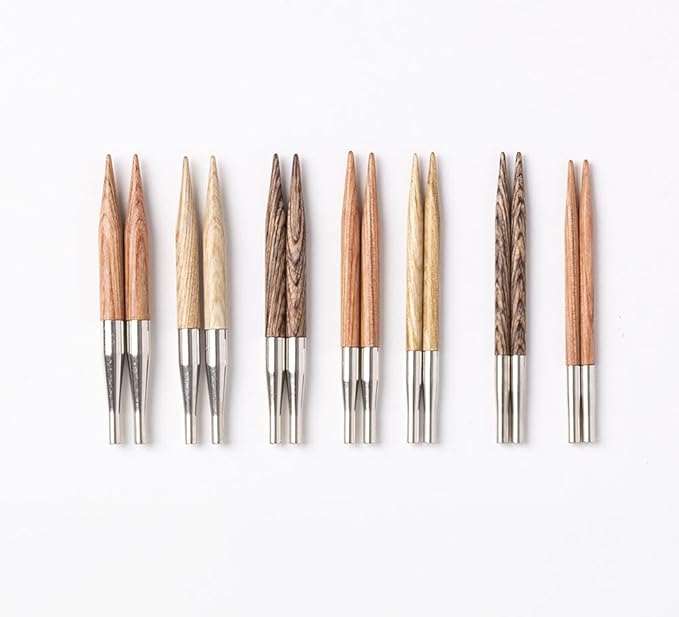 Knit Picks Options Wood Short Interchangeable Knitting Needle Set with Case and Stitch Markers (Claudette Short)