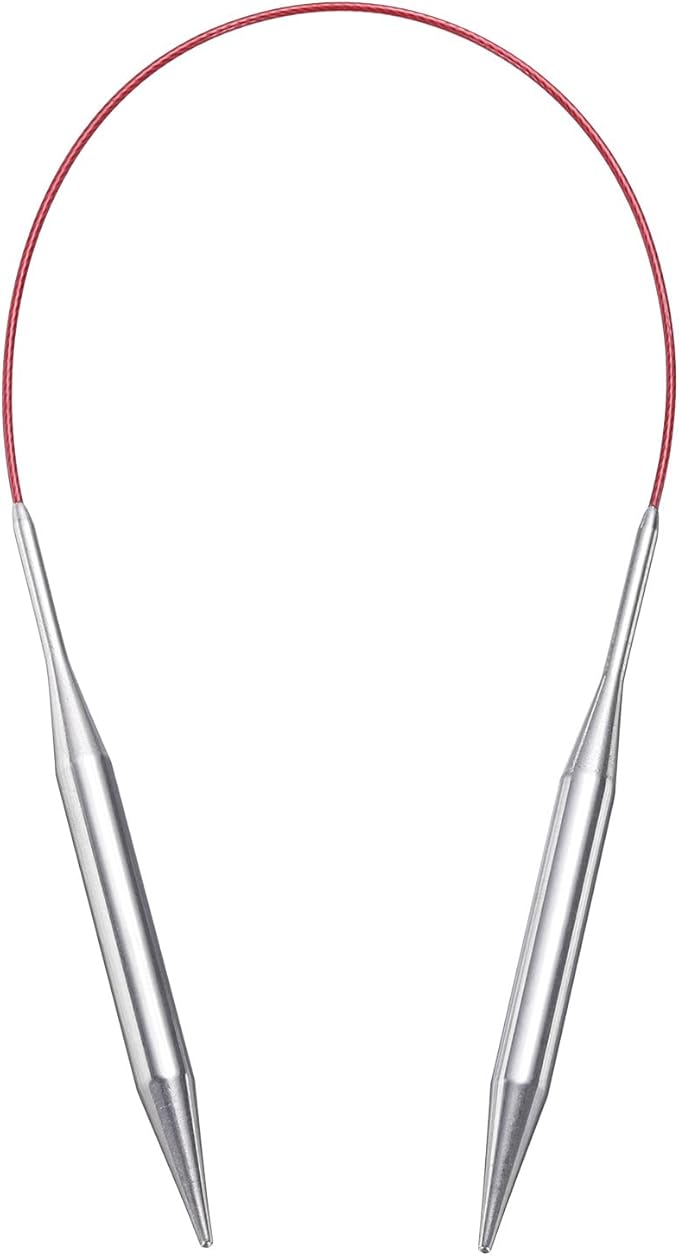 uxcell Size US 11 (8mm) Knitting Needles Circular Needle 16 Inch(40cm) Round Metal Stainless Steel Needle for Handmade Projects DIY Knitting