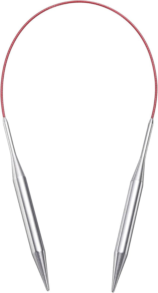 uxcell Size US 11 (8mm) Knitting Needles Circular Needle 16 Inch(40cm) Round Metal Stainless Steel Needle for Handmade Projects DIY Knitting