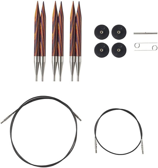 Knit Picks Options Wood Interchangeable Knitting Needle Set: Bulky Edition (Radiant)