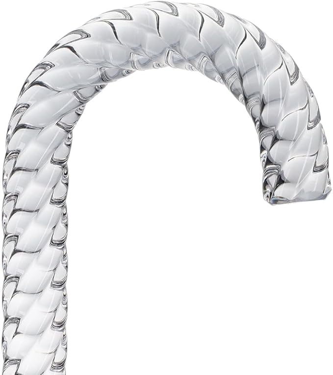 Royal RC Canes Elegant Acrylic Walking Cane – Lightweight Lucite Derby & J Handle Stick for Men & Women – Stylish, Unique Transparent Design Look with Rubber Tip