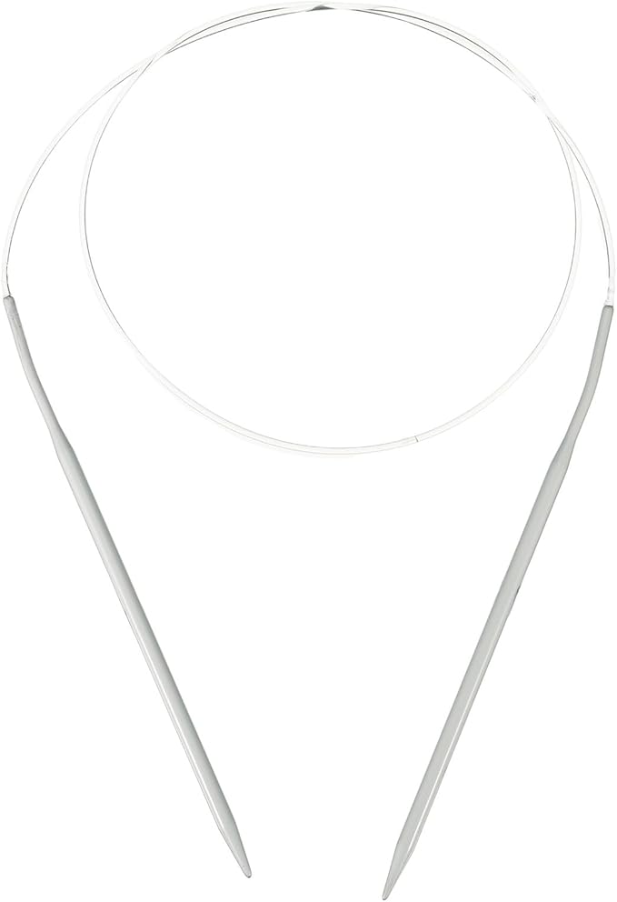 uxcell Aluminum Circular Knitting Needle US Size 32 Inch (80cm) Length Size US 6 (4mm) Round Knitting Needle for Handmade Projects DIY Knitting