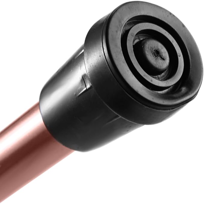 Folding Lightweight Walking Stick - Adjustable Aluminum Metal Collapsible Travel Cane with Non-Slip Rubber Base