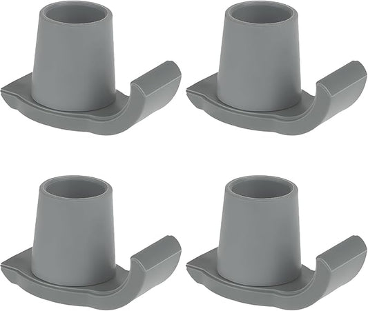 Magicorange 4 Pcs Walker Glide Skis,1 inch Universal Fit Walker ski Glides,Easy to Use Rubber Walker Glides,Walker Feet Replacement (Grey)
