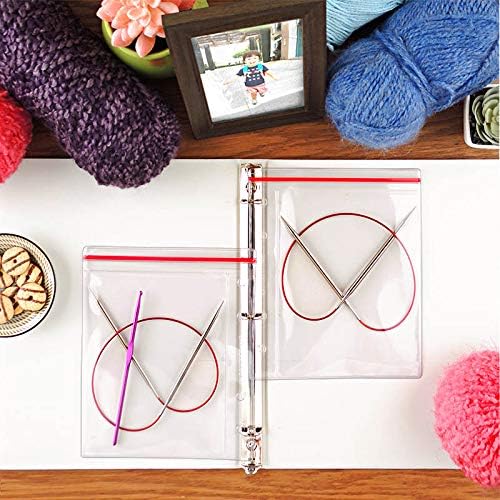 StoreSMART - Top Side Zipper Case for Your Circular Knitting Needles - 100-Pack - 5" x 6 1/2" - R3331-KNIT-100