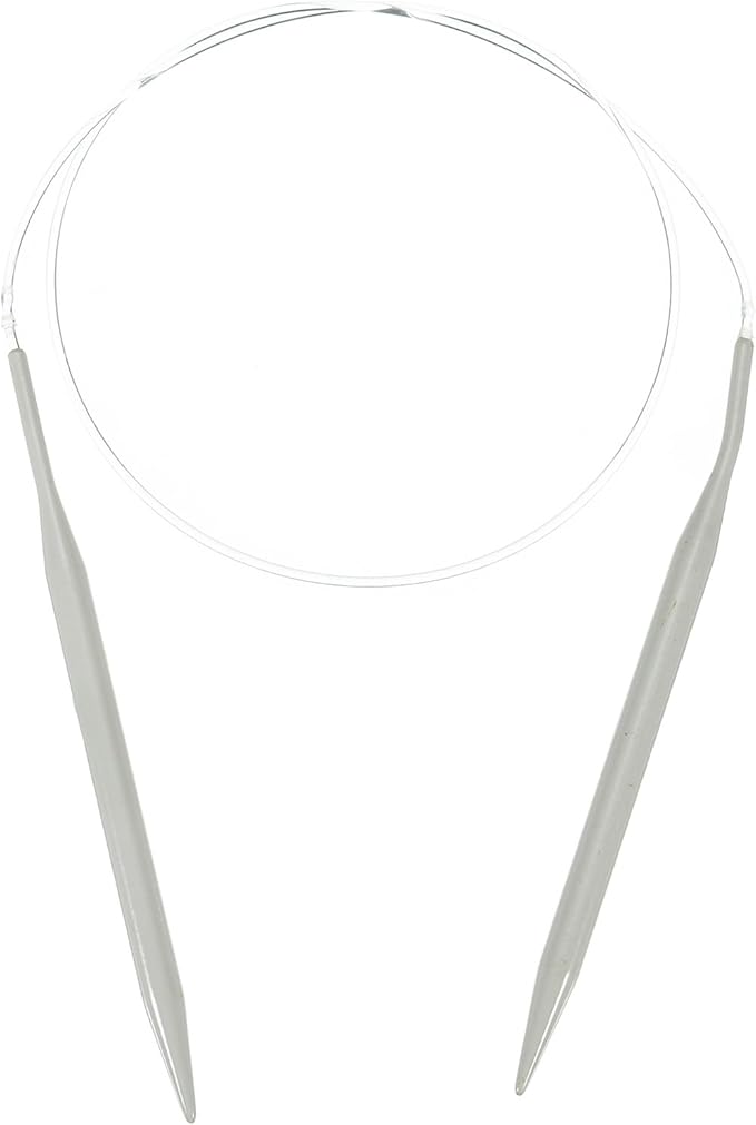 uxcell Aluminum Circular Knitting Needle US Size 32 Inch (80cm) Length Size US 10.75 (7mm) Round Knitting Needle for Handmade Projects DIY Knitting