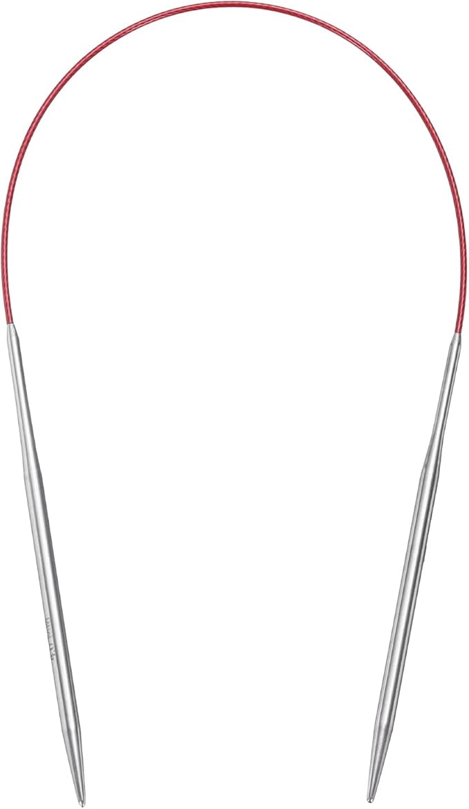 uxcell Size US 6 (4mm) Knitting Needles Circular Needle 16 Inch(40cm) Round Metal Stainless Steel Needle for Handmade Projects DIY Knitting