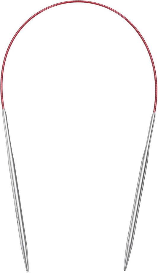 uxcell Size US 6 (4mm) Knitting Needles Circular Needle 16 Inch(40cm) Round Metal Stainless Steel Needle for Handmade Projects DIY Knitting