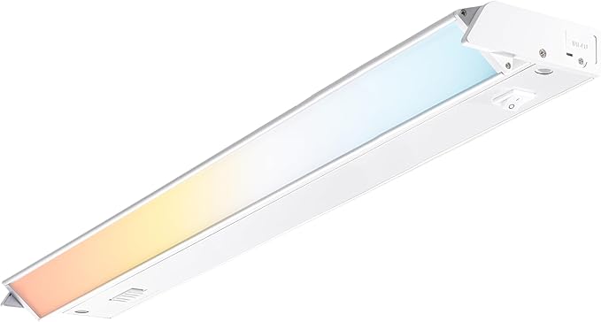 PARMIDA LED Swivel Under Cabinet Lighting, Hardwired or Plug-in Installation, 32 Inch, 18W, 5CCT Color Selectable - 2700K/3000K/4000K/5000K/6000K, Rotatable Lens, Dimmable, Linkable, 120V, 1440LM, ETL