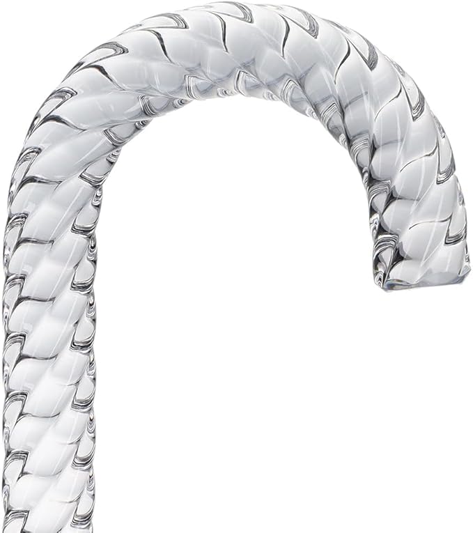 Royal RC Canes Elegant Acrylic Walking Cane – Lightweight Lucite Derby & J Handle Stick for Men & Women – Stylish, Unique Transparent Design Look with Rubber Tip