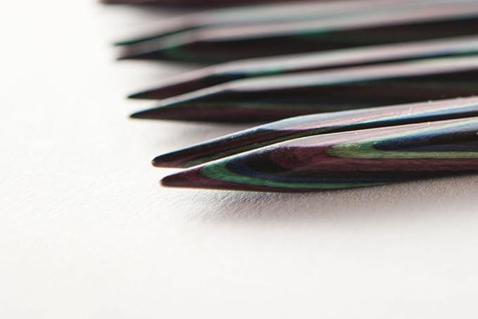 Knit Picks Options 2-3/4" Short Square Interchangeable Wood Knitting Needle Set (Foursquare)