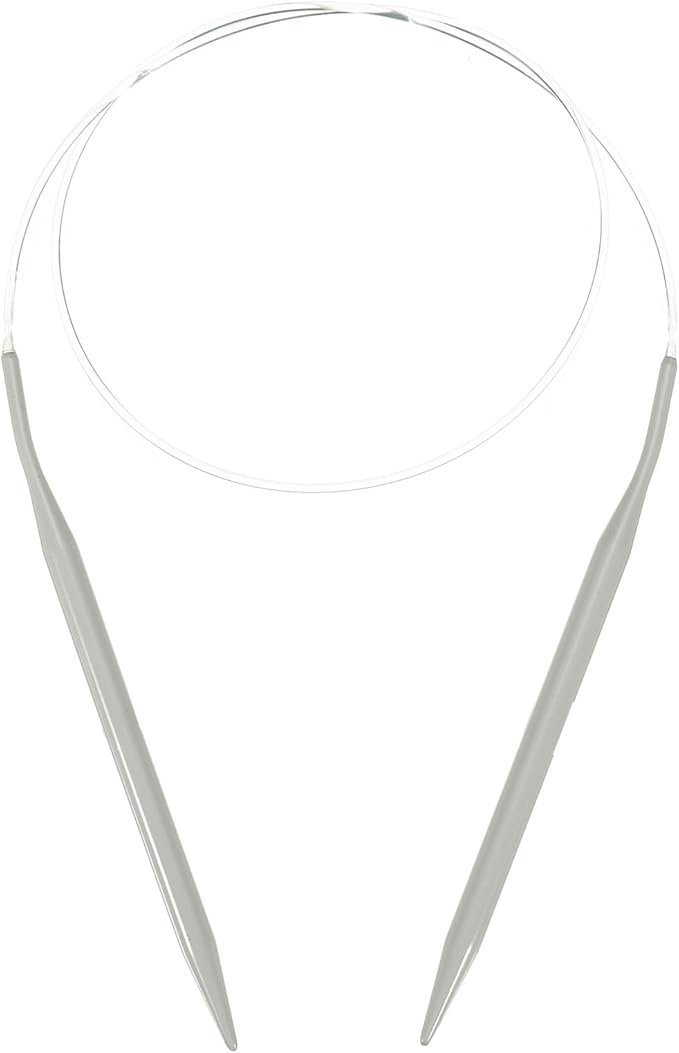 uxcell Aluminum Circular Knitting Needle US Size 32 Inch (80cm) Length Size US 10.5 (6.5mm) Round Knitting Needle for Handmade Projects DIY Knitting