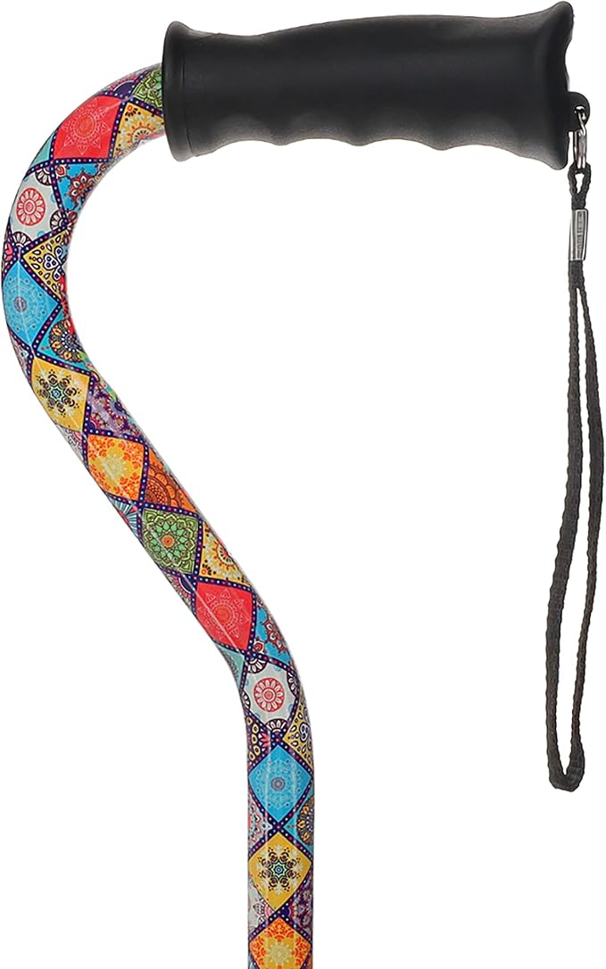 Royal RC Canes Walking Sticks for Men and Women - Stylish Designer Fashionable Walking Canes - Lightweight Aluminum Cool Adjustable Offset Walking Cane with Comfort Grip