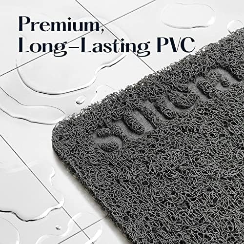 Sutera - Slide Guard Bath Mat | Non Slip Bath Shower Mat 23.6 x 17.5 Inch, Rubber Bathtub Mat, Bathroom Tub Mat for Wet Areas, Drains Odor Anti Slim Shower Floor Mat