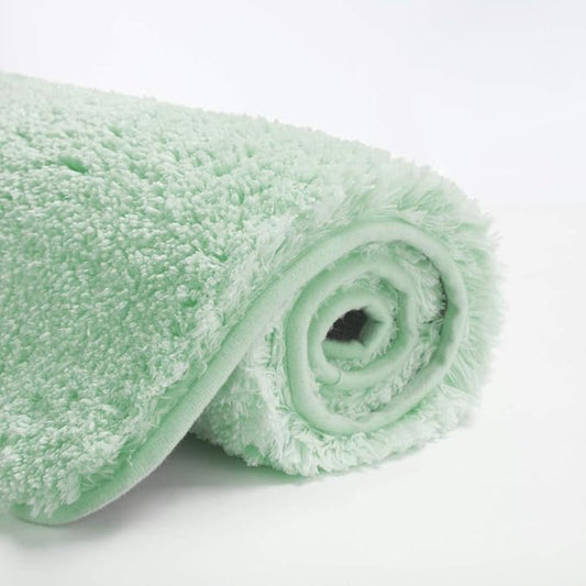 Suchtale Large Bathroom Rug - Extra Soft & Absorbent Shaggy Mat (24 x 40, Pale Green) Machine Washable Microfiber Non Slip Bath Mat