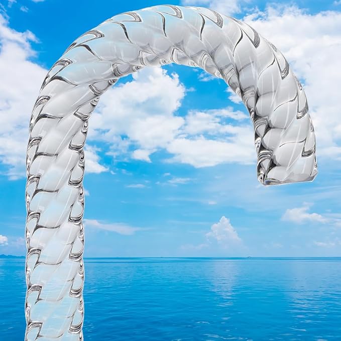 Royal RC Canes Elegant Acrylic Walking Cane – Lightweight Lucite Derby & J Handle Stick for Men & Women – Stylish, Unique Transparent Design Look with Rubber Tip