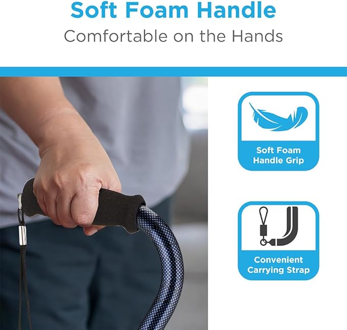 NOVA Medical Products Nova Designer Walking Cane With Offset Handle