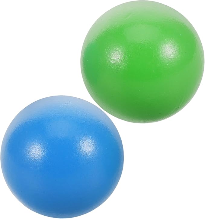 2Pcs Wooden Croquet Balls for Kids Croquet Set Outdoor Family Games Backyard Play Wood Spheres for Craft Decorations and Sports