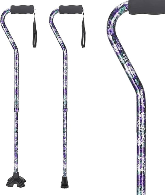 Elegant Walking Cane for Women, Foldable & Adjustable Cane for Seniors with Self-Standing Tip | Lightweight Mobility Aid for Stability & Balance Support
