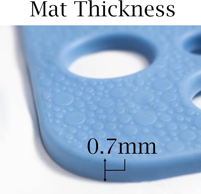 Extra Large Shower Mat Non Slip,47 * 31 Inch Bathtub Mat for Shower with Big Suction Cups,Oversized Anti Slip Bath/Shower Mats for Inside Outside Shower,Perfect for Elderly, Blue