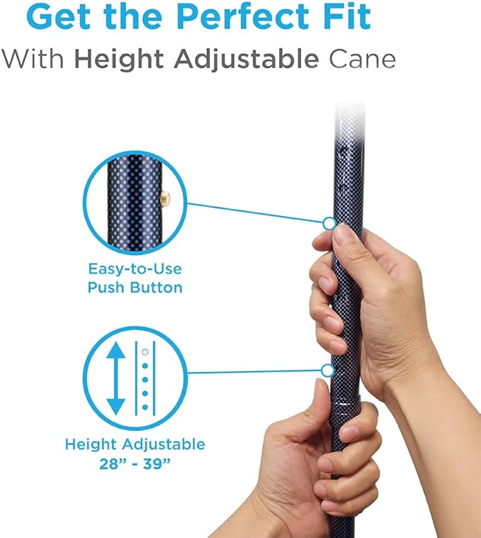 NOVA Medical Products Nova Designer Walking Cane With Offset Handle