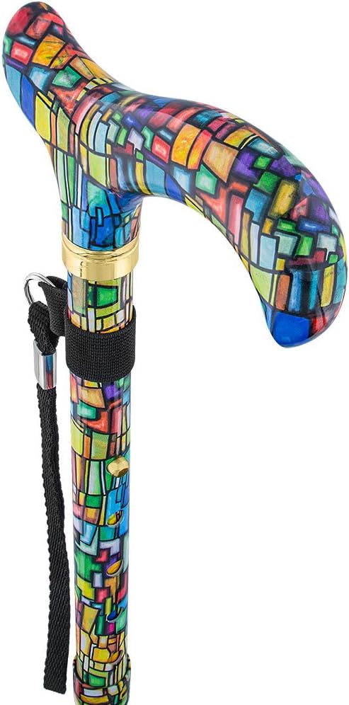 Royal RC Canes Walking Sticks for Men and Women - Stylish Designer Fashionable Adjustable Derby Canes - Lightweight Aluminum Cool Walking Sticks with HD Patterns