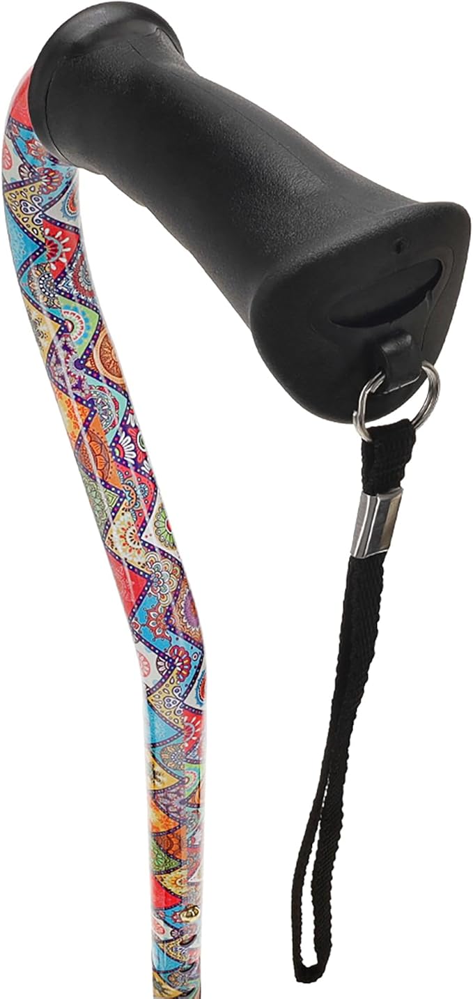 Royal RC Canes Walking Sticks for Men and Women - Stylish Designer Fashionable Walking Canes - Lightweight Aluminum Cool Adjustable Offset Walking Cane with Comfort Grip