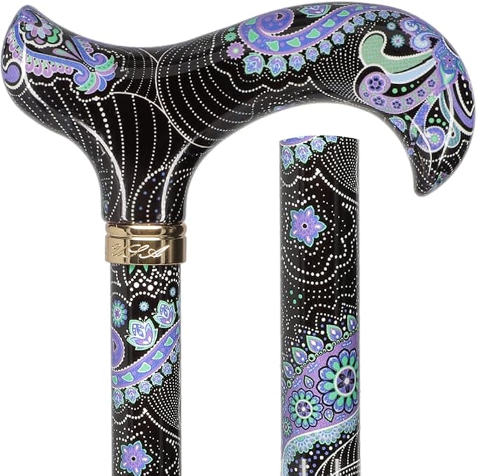 Royal RC Canes Walking Sticks for Men and Women - Stylish Designer Fashionable Adjustable Derby Canes - Lightweight Aluminum Cool Walking Sticks with HD Patterns