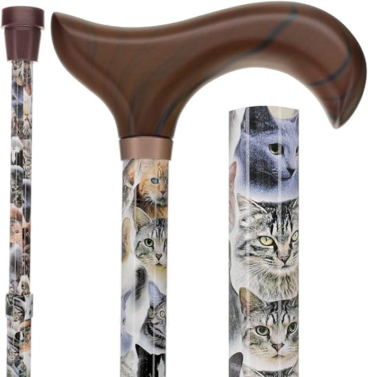 Royal RC Canes Walking Sticks for Men and Women - Stylish Designer Fashionable Adjustable Derby Canes - Lightweight Aluminum Cool Walking Sticks with HD Patterns