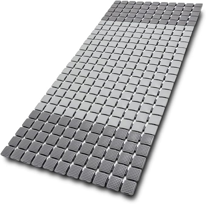 Non Slip Massage Bathtub Mat,Shower Mat Non Slip 33.4 x 15.7 Inch Large Size with Suction Cups and Drain Holes Bath Mat for Tub