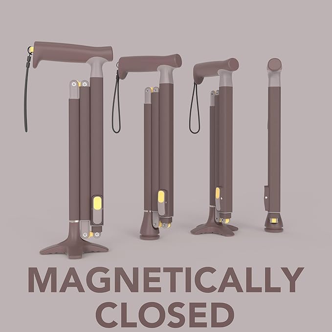 Michael Graves Quick Fold Walking Cane for Men and Women - Foldable Walking Stick for Stability and Style - Collapsible Folding Cane - Walking Sticks for Seniors & Adults