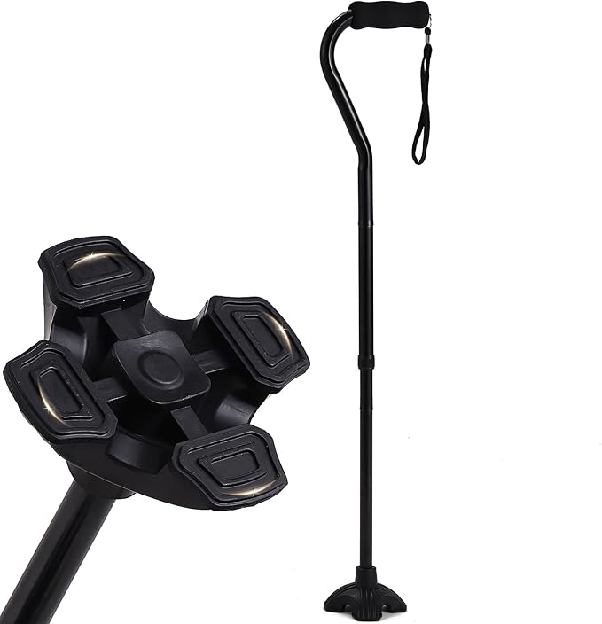 Elegant Walking Cane for Women, Foldable & Adjustable Cane for Seniors with Self-Standing Tip | Lightweight Mobility Aid for Stability & Balance Support