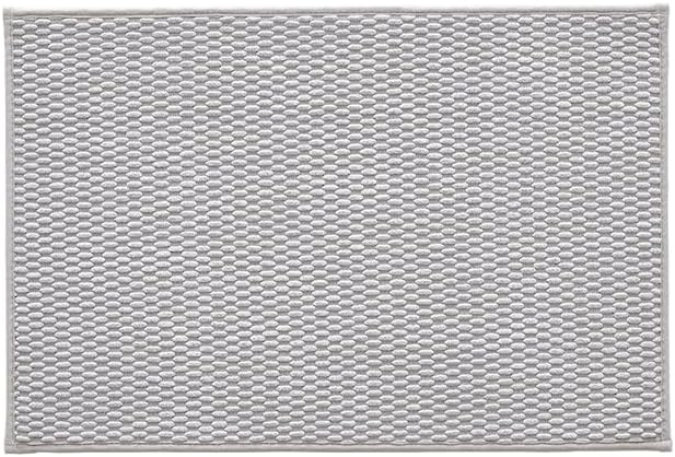 Bathroom Rugs Non Slip Washable, Super Absorbent Thin Bath Mat Small Quick Dry Low Pile Bathroom Rug, Light Grey 20"x30"