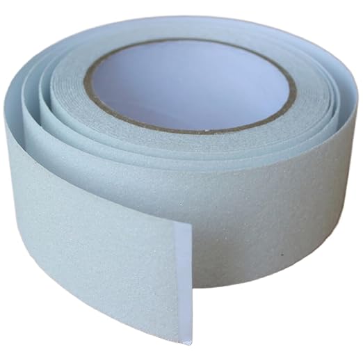 Anti Slip Tape 2 Inch Wide, Waterproof Grip Adhesive Heavy Duty High Traction Friction for Indoor/Outdoor Steps (16.6 Ft/Clear).