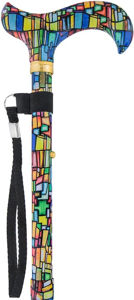 Royal RC Canes Walking Sticks for Men and Women - Stylish Designer Fashionable Adjustable Derby Canes - Lightweight Aluminum Cool Walking Sticks with HD Patterns