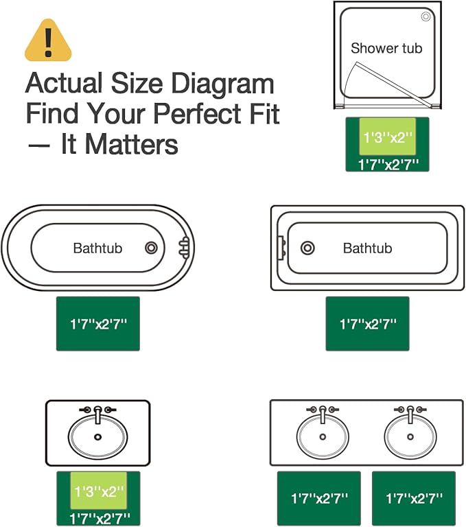 LUMI Bathroom Rugs, Soft Absorbent Bath Mat for Modern Home Decor, Non-Slip Quick-Dry Bath Rug, Machine Washable Floor Mat for Shower and Tub, Entryway, 16"x24", Colorful Dot