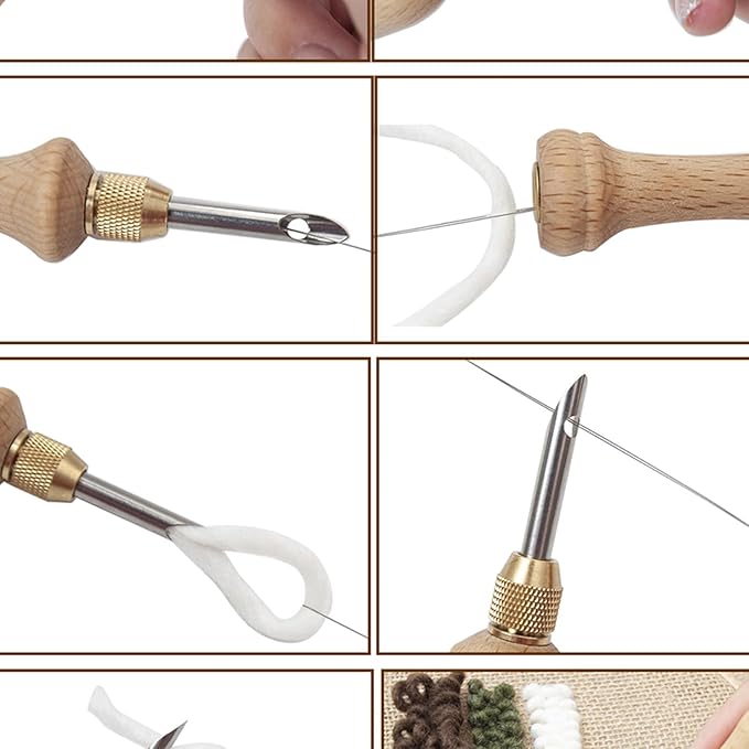 Needle Stitching Tool for Craft Thread Yarn Embroidery Weaving Tools for Stitching Embellishment Exhibition Knitting Needle