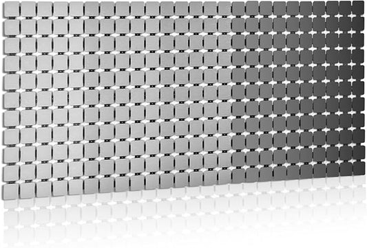 Extra Long Shower Stall Mat Non Slip Bathtub Bath Mats with Suction Cups and Drain Holes- 34 X 15.4 Inch (Gradient Gray)