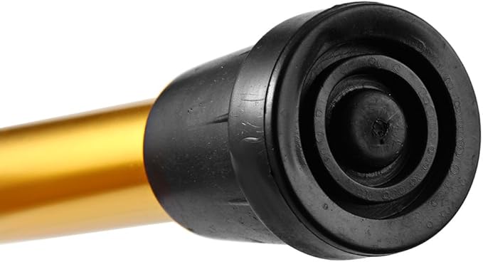 Folding Lightweight Walking Stick - Adjustable Aluminum Metal Collapsible Travel Cane with Non-Slip Rubber Base