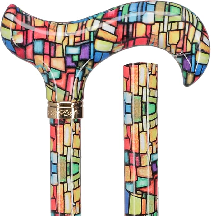 Royal RC Canes Walking Sticks for Men and Women - Stylish Designer Fashionable Adjustable Derby Canes - Lightweight Aluminum Cool Walking Sticks with HD Patterns