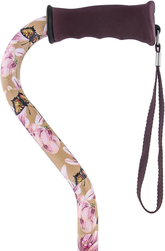 Royal RC Canes Walking Sticks for Men and Women - Stylish Designer Fashionable Walking Canes - Lightweight Aluminum Cool Adjustable Offset Walking Cane with Comfort Grip